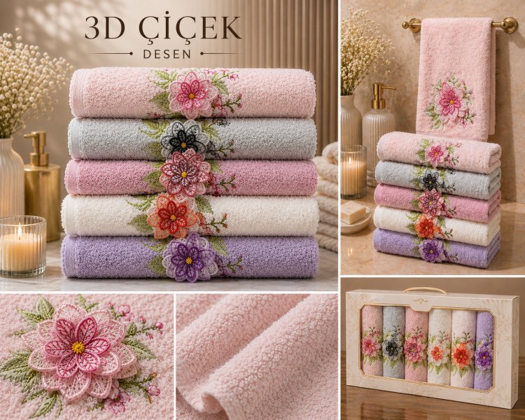 3D ÇİÇEK DESEN